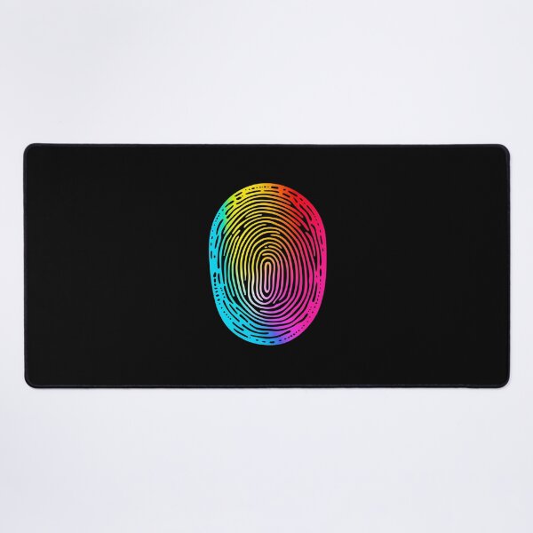 Item preview, Large Rainbow Fingerprint. Minimal Flat Geometric Illustration designed and sold by Cybermariko.