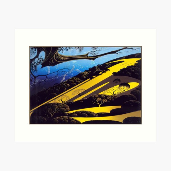 Item preview, Eyvind Earle - Gaviota Pass designed and sold by htanart.