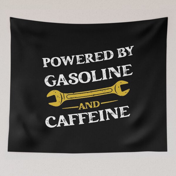 Item preview, Powered by Gasoline and Caffeine designed and sold by EnchantedOwl.