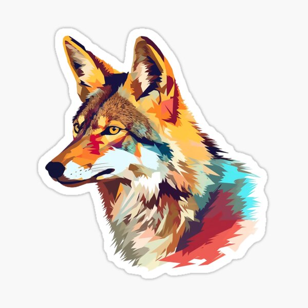 Item preview, Coyote | Watercolor | Wild Animal | Animal | Zoo | Wildlife | Lifestyle | Bold Colors  designed and sold by mwinter2205.