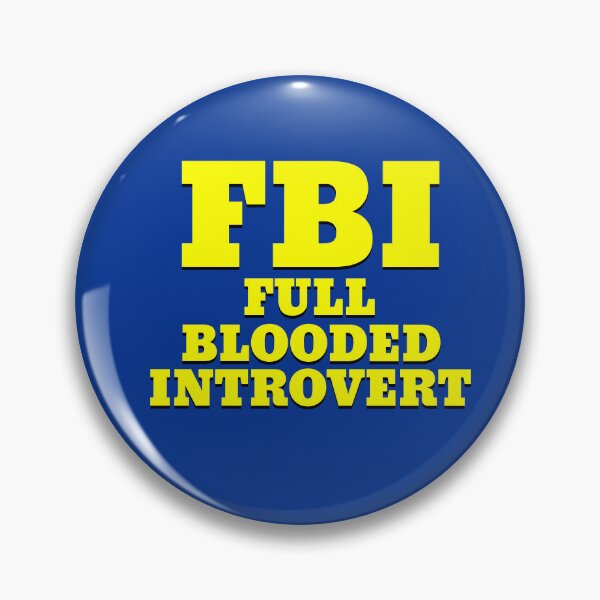 Item preview, Funny FBI FULL BLOODED INTROVERT Design, In Yellow designed and sold by carolina1.