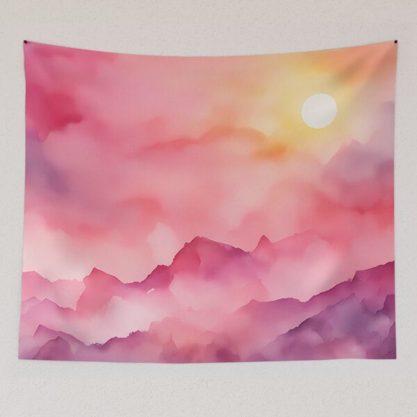 Item preview, Pink Fantasy Mountains designed and sold by CalmnessbyChoice.