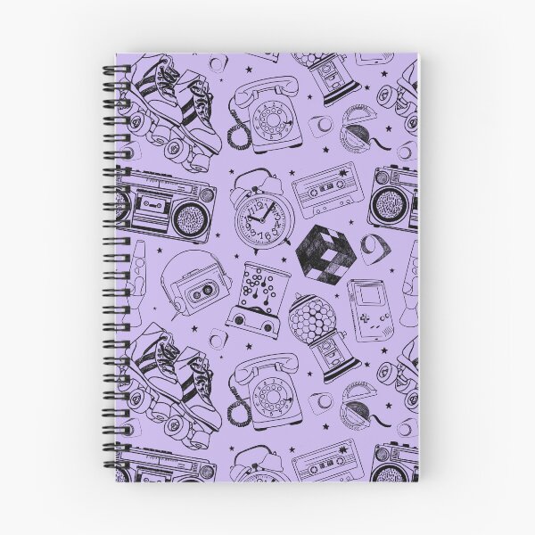Item preview, 80s Retro Pattern in Purple and Black designed and sold by stefaniagil.