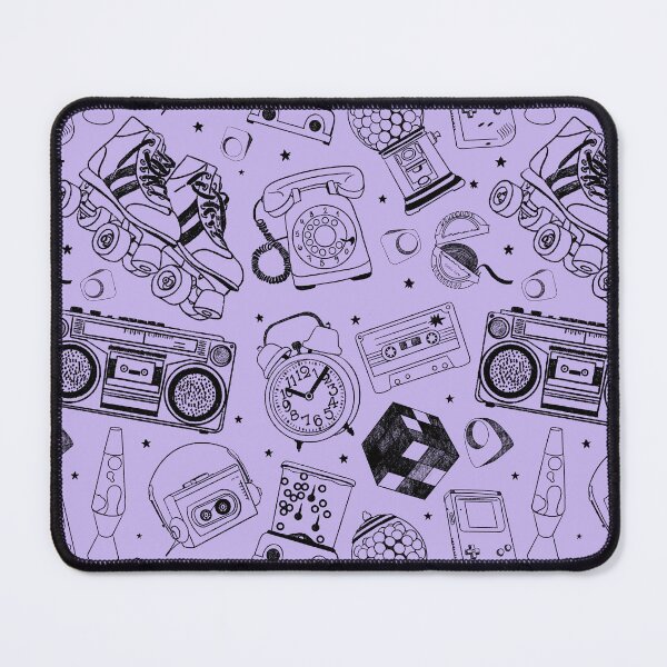 Item preview, 80s Retro Pattern in Purple and Black designed and sold by stefaniagil.