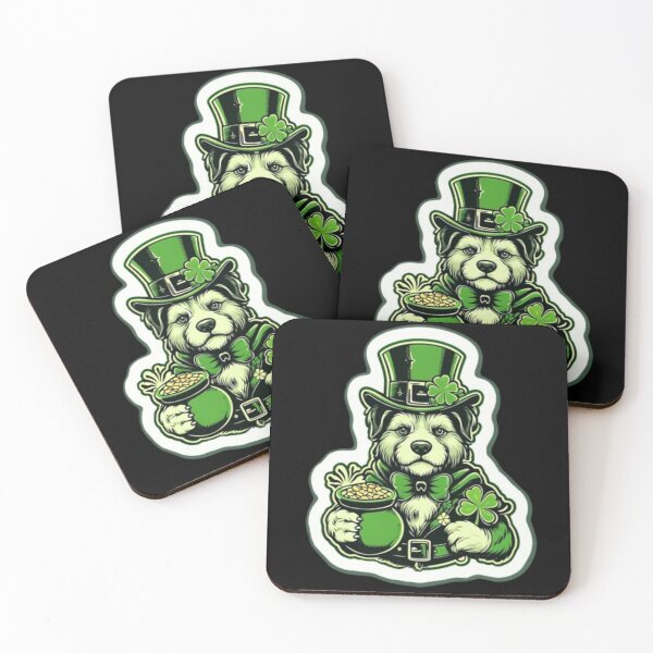 Item preview, Lucky St. Patrick’s Day Dog – Cute Irish Sticker designed and sold by MaciejCraft.
