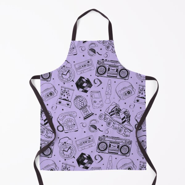 Item preview, 80s Retro Pattern in Purple and Black designed and sold by stefaniagil.