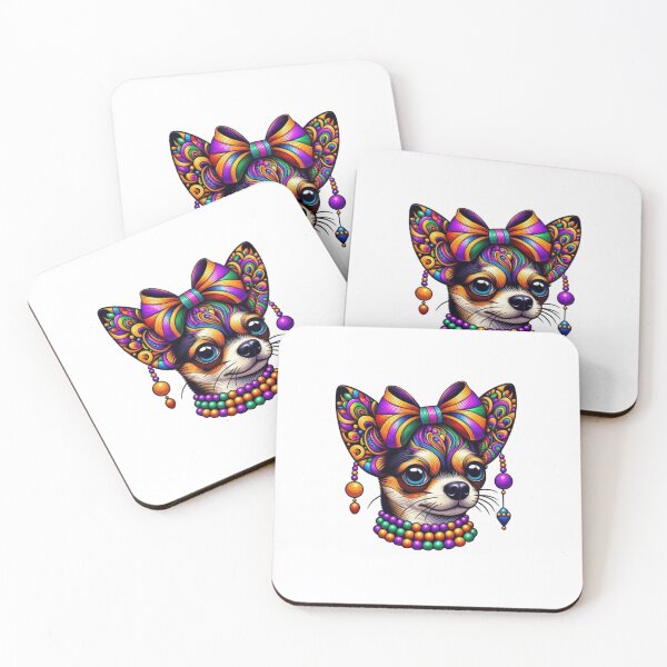 Item preview, Funny Mardi Gras Chihuahua Dog Lover Festival Carnival 2025 designed and sold by Creat-Des.