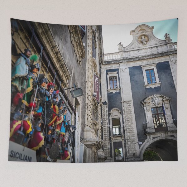 Item preview, Porta Uzeda with Traditional Sicilian Puppets, Catania, Sicily, Italy designed and sold by Douglas E. Welch Design and Photography.