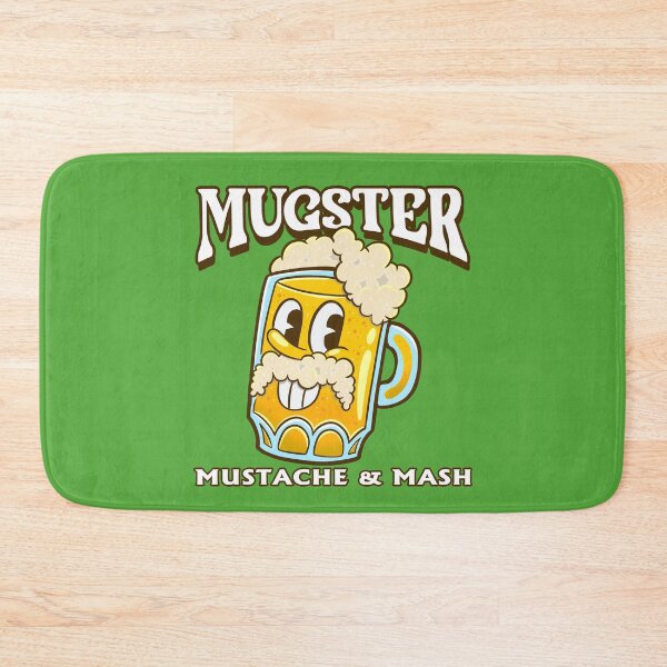 Item preview, Mustache Beer Mug Drawing - Lucky Beer Mug Smiley designed and sold by ImaginarStore.