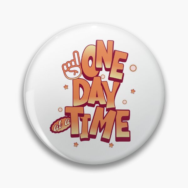 Item preview,  "One Day at a Time – A Bright Reminder to Keep Moving Forward" designed and sold by Building60media.