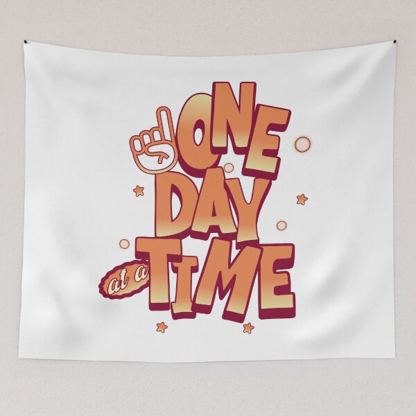 Item preview,  "One Day at a Time – A Bright Reminder to Keep Moving Forward" designed and sold by Building60media.
