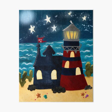 Item preview, Lighthouse by the Sea designed and sold by RileyRayDesign.