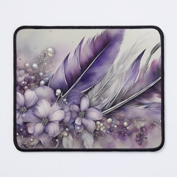 Item preview, Two Purple Feathers designed and sold by CalmnessbyChoice.