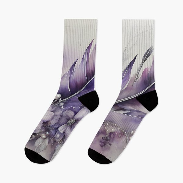 Item preview, Two Purple Feathers designed and sold by CalmnessbyChoice.