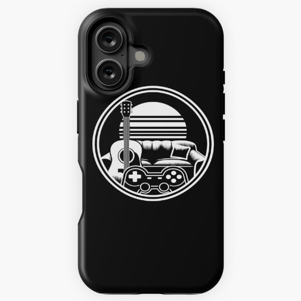 Couch, Grinds & Gitarren Logo (BW) [without typography] iPhone Tough Case