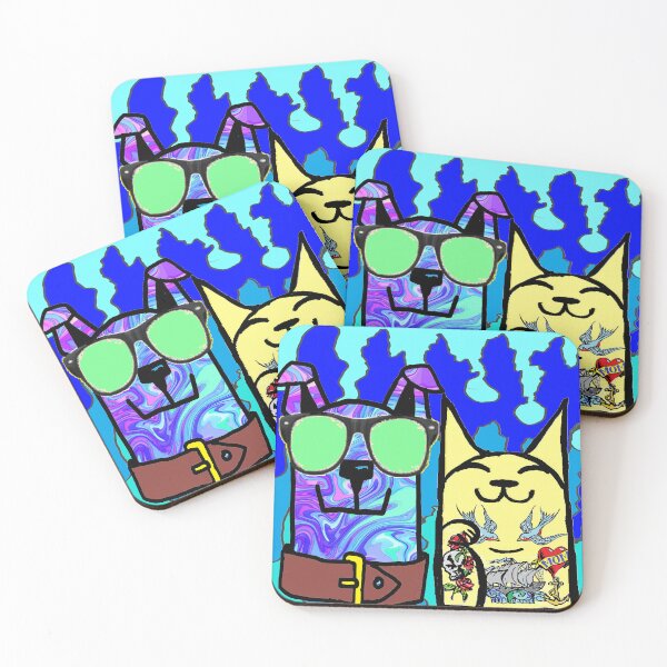 Item preview, Dog Dog Cat Cat  designed and sold by LoEndT-Shirts.