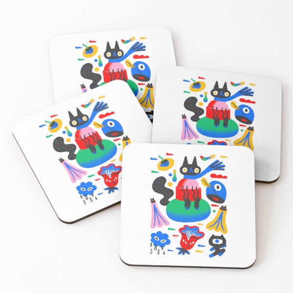 Item preview, Cat, cheerful, colorful designed and sold by noico.