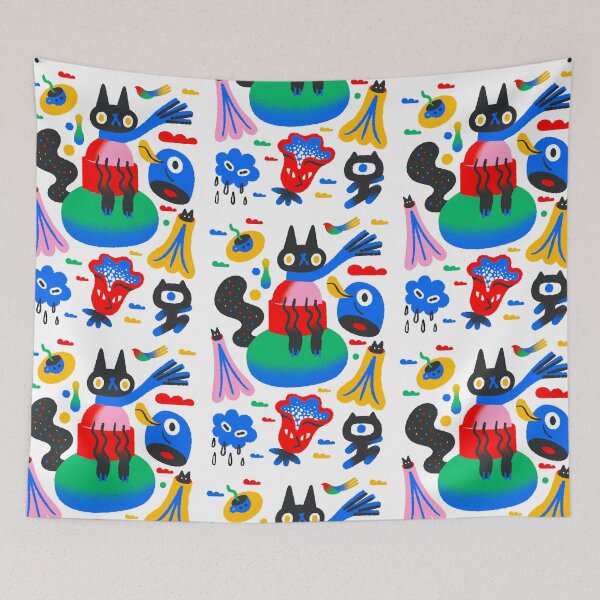 Item preview, Cat, cheerful, colorful designed and sold by noico.