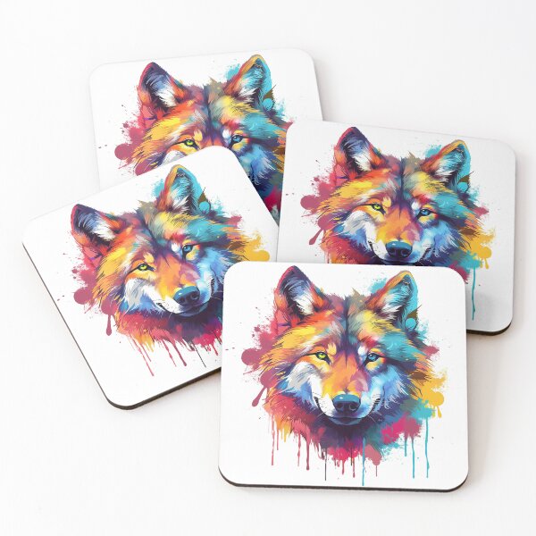 Item preview, Wolf | Watercolor | Wild Animal | Animal | Zoo | Wildlife | Lifestyle | Bold Colors  designed and sold by mwinter2205.