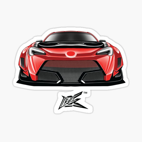 Vista previa del artículo con la obra «Kit de carrocería ancha para Toyota GT86 BRZ en color rojo», diseñado y vendido por NaquashM.