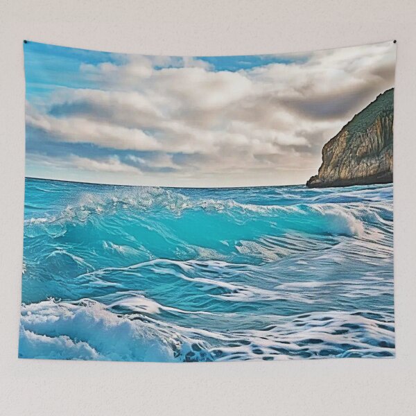 Item preview, Ocean Waves: Blue Horizon designed and sold by Health And Fitness Posts e-Store.