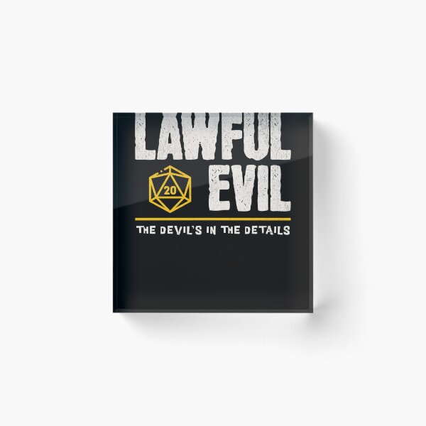 Item preview, Lawful Evil Alignment designed and sold by sunburstrpg.