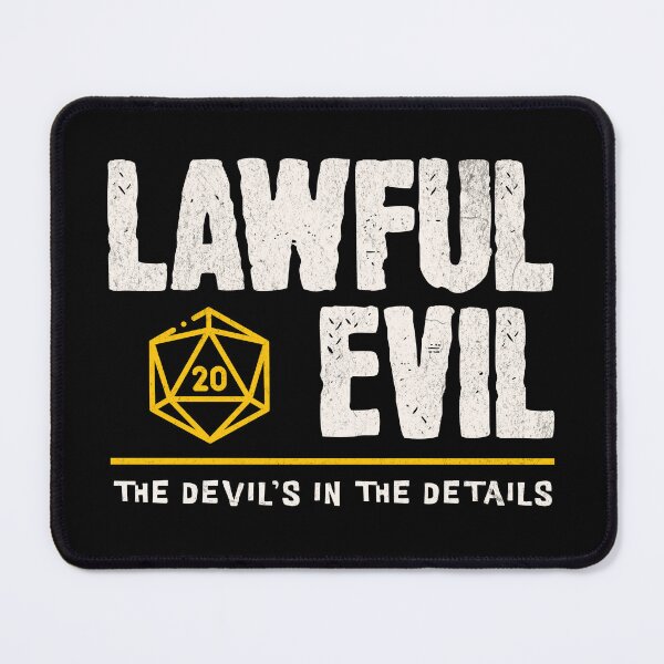 Item preview, Lawful Evil Alignment designed and sold by sunburstrpg.
