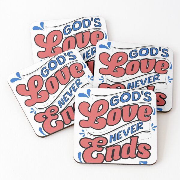 Item preview, God’s Love Never Ends – Hand-Lettered Inspirational Artwork designed and sold by Building60media.