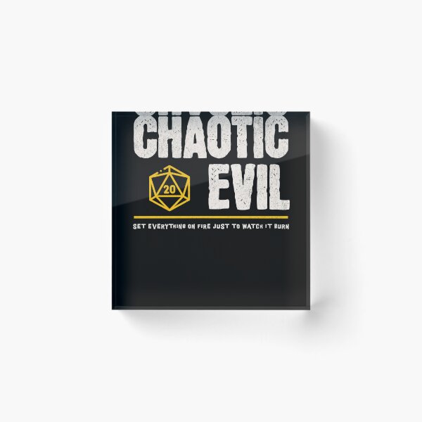 Item preview, Chaotic Evil Alignment designed and sold by sunburstrpg.