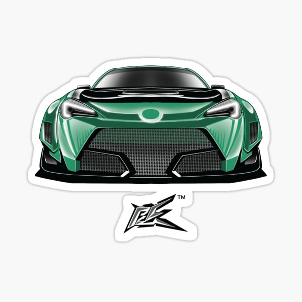 Vista previa del artículo con la obra «Kit de carrocería ancha verde para Toyota GT86 BRZ», diseñado y vendido por NaquashM.