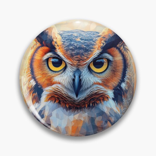 Item preview, Vibrant Geometric Owl in Nature designed and sold by Twisted Kids.
