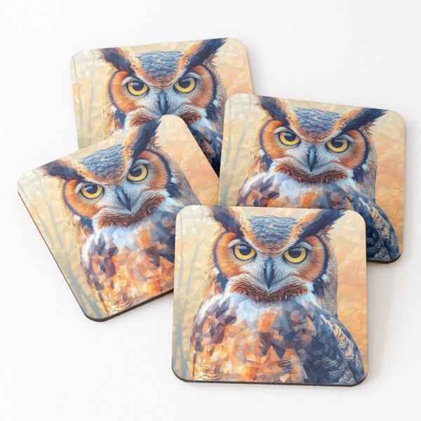 Item preview, Vibrant Geometric Owl in Nature designed and sold by Twisted Kids.