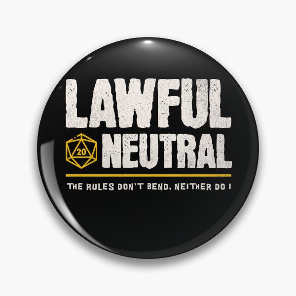 Item preview, Lawful Neutral Alignment designed and sold by sunburstrpg.