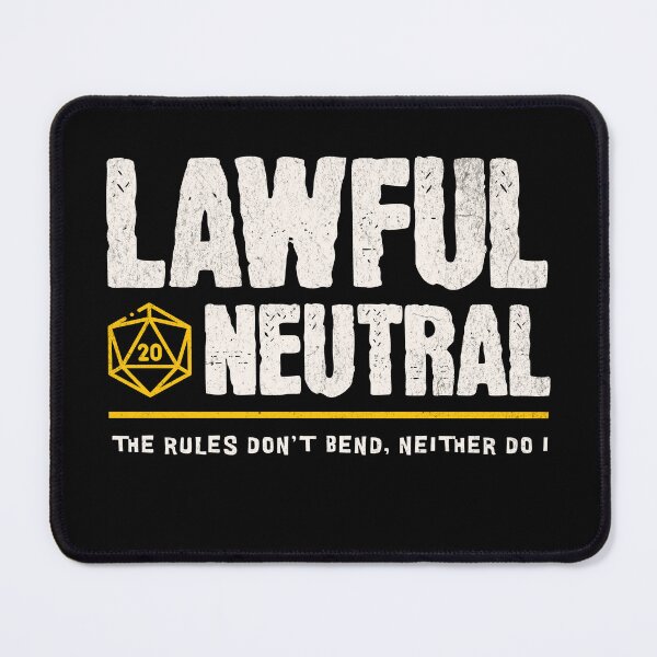 Item preview, Lawful Neutral Alignment designed and sold by sunburstrpg.