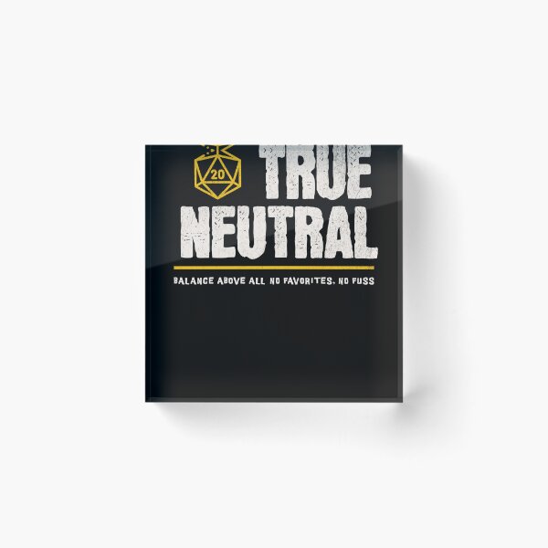 Item preview, True Neutral Alignment designed and sold by sunburstrpg.