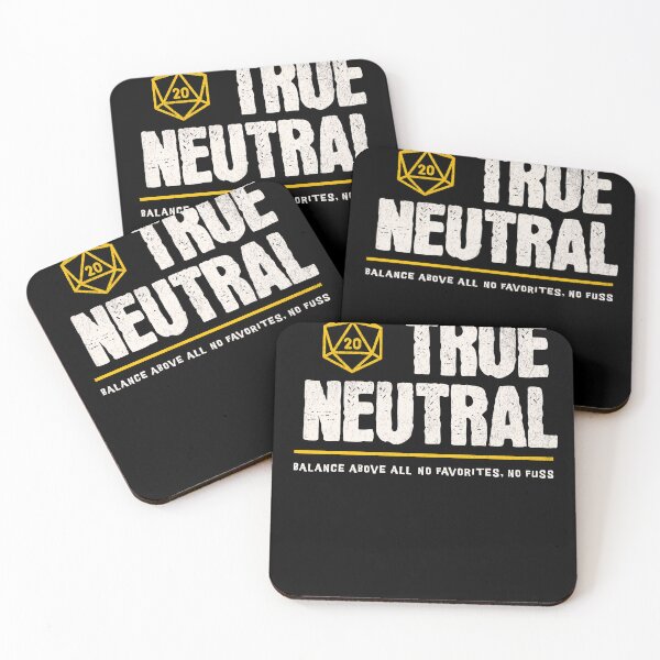 Item preview, True Neutral Alignment designed and sold by sunburstrpg.