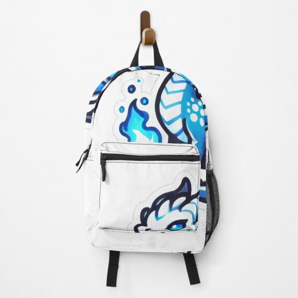 Item preview, Majestic Fantasy Dragon Sticker – Glowing Blue Scales & Epic Wings designed and sold by Marimurmurprint.