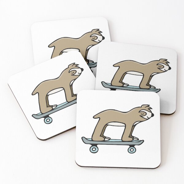 Item preview, Cute Sloth on Skateboard - Chill Skater -  designed and sold by StuckOnGood.