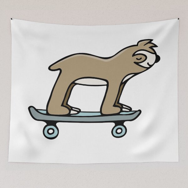 Item preview, Cute Sloth on Skateboard - Chill Skater -  designed and sold by StuckOnGood.