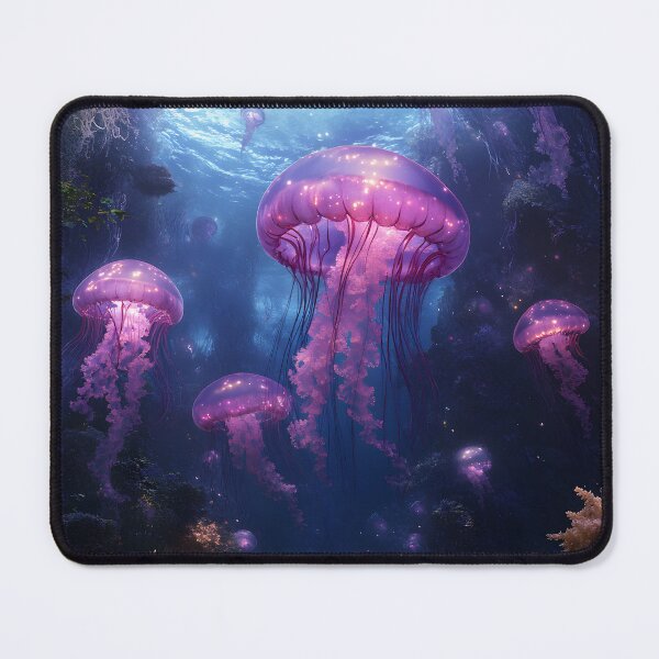 Item preview, Floating Jellyfishes designed and sold by piinkbunny.