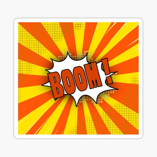 Artikel-Vorschau von BOOM! - Pop-Art-Comic-Explosionsdesign, designt und verkauft von Artiquement.