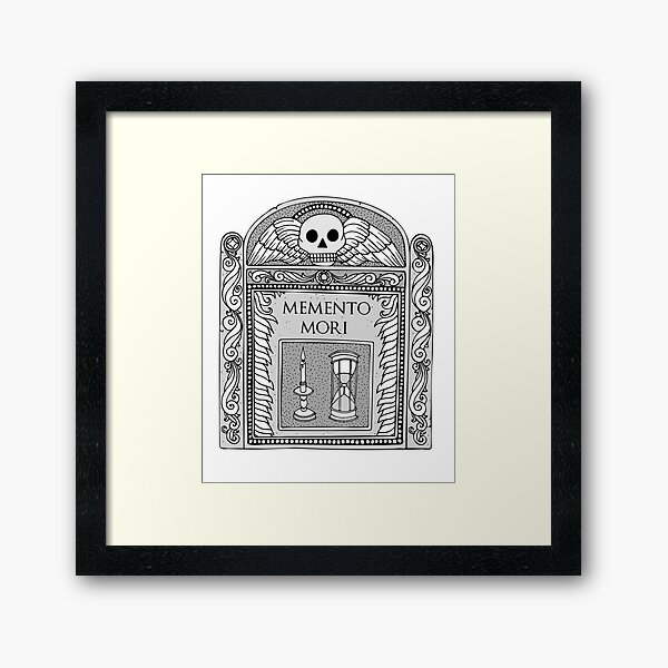 Artikel-Vorschau von Memento Mori Grabstein, designt und verkauft von LittleChiDesignCo..
