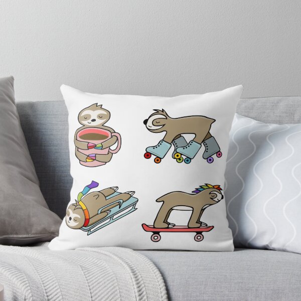 Item preview, Speedy Sloth Set - Rainbow Pride Sloths -  designed and sold by StuckOnGood.