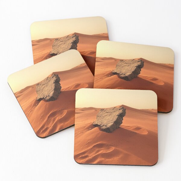 Item preview, Majestic Desert Rock on Dune – Surreal Sandscape designed and sold by krauze.