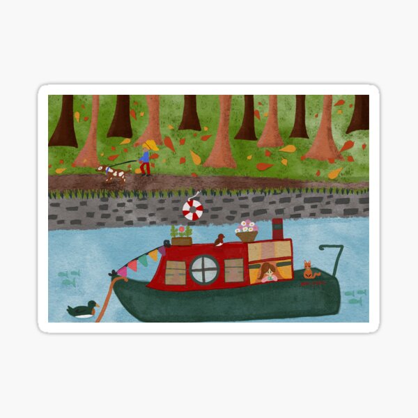 Item preview, Canal Boat Dreams  designed and sold by RileyRayDesign.