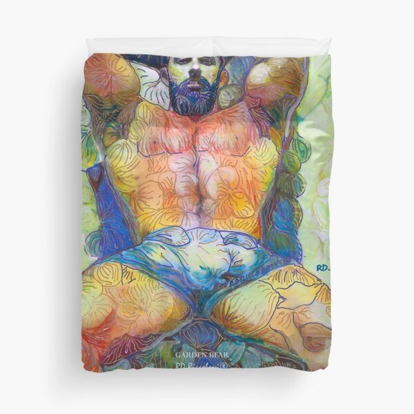 Item preview, Garden Bear by RD Riccoboni - Naughty Boy Painting  designed and sold by RDRiccoboni.