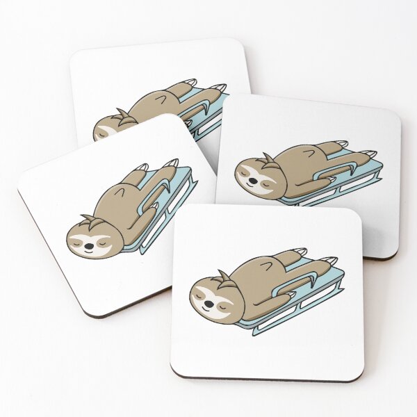 Item preview, Happy Sloth - Sledding - Skeleton - Toboggan - designed and sold by StuckOnGood.