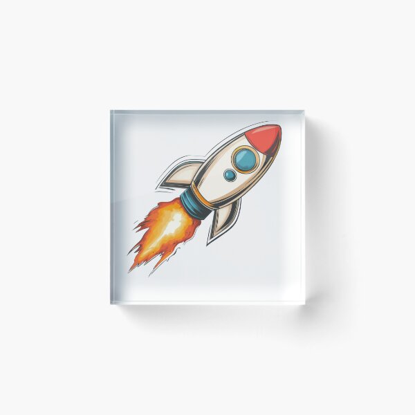 Item preview, A rocket launching into outer space. designed and sold by tompod.