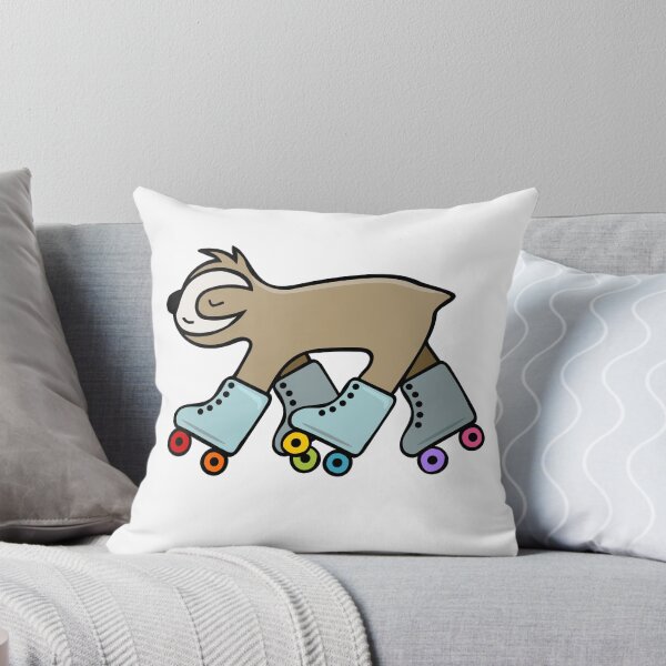 Item preview, Cute Sloth on Roller Skates with Rainbow Wheels  designed and sold by StuckOnGood.