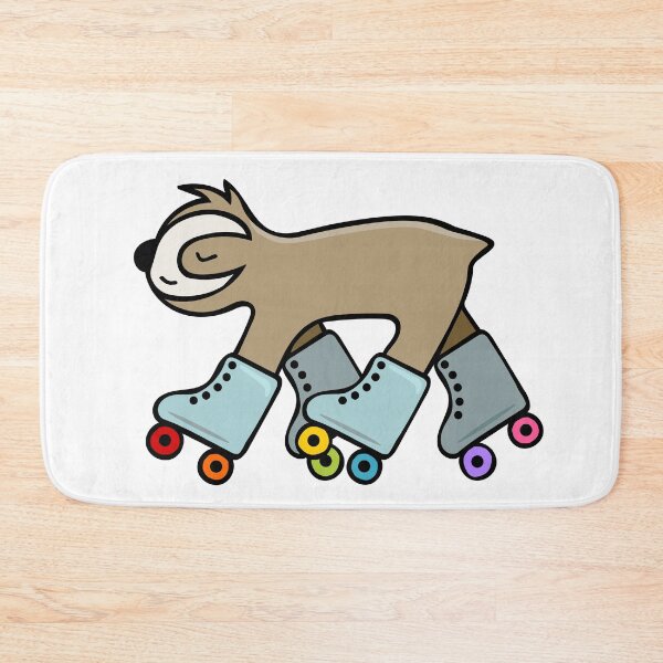 Item preview, Cute Sloth on Roller Skates with Rainbow Wheels  designed and sold by StuckOnGood.